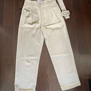 Oak+Fort Tan Pleated Pants